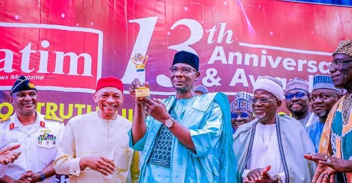 Nasarawa State Governor, NSUK VC Honoured at Verbatim Awards Ceremony