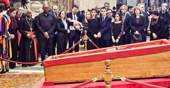 Peter Obi Pays Respect to Pope Francis @ Vatican city