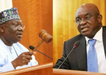 Lawan Lauds David Mark for Strengthening Senate and Nigerian Democracy