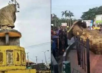 Man Struck Dead While Stealing Deity