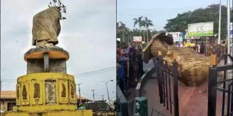 Man Struck Dead While Stealing Deity