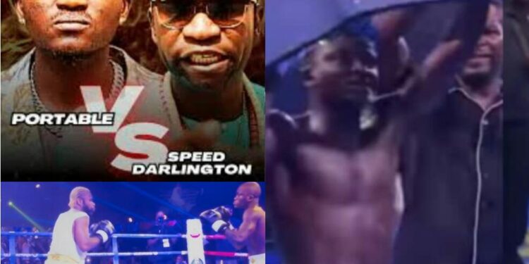 Portable Defeats Speed Darlington in Dramatic Celebrity Boxing Match