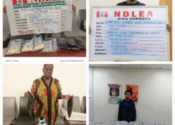 NDLEA arrests Iran-bound woman with cocaine in private part, stomach, bag at PH airport