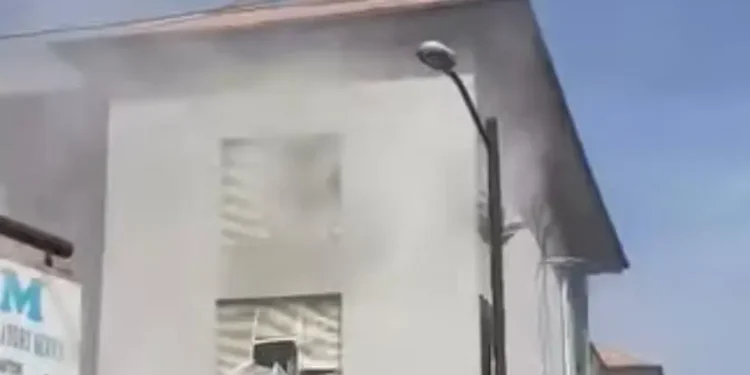 Fire Guts General Hospital in Lagos