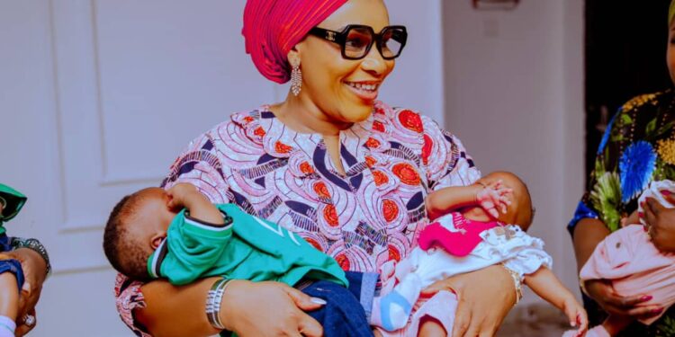 Delta Governor’s Wife Debunks Viral Video Claim On Ugbori Quintuplets, Highlights Support