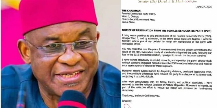 David Mark, longest serving Senate President dumps PDP