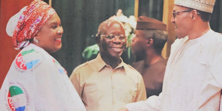 Former APC National Woman Leader, Hajia Salamatu Baiwa Umar-Eluma, Condoles with Buhari’s Family