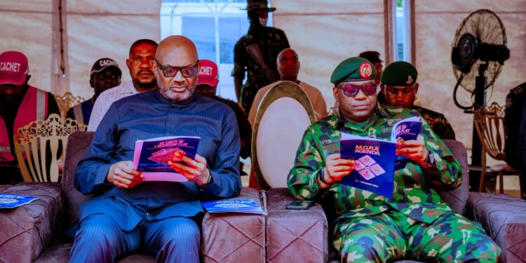 Oborevwori Inaugurates 30 Housing Units For Soldiers in Delta