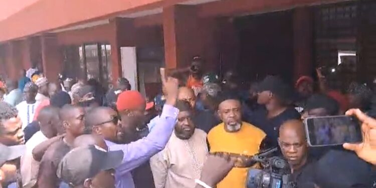 Chaos at PDP Headquarters as Rival Factions Trade Blows