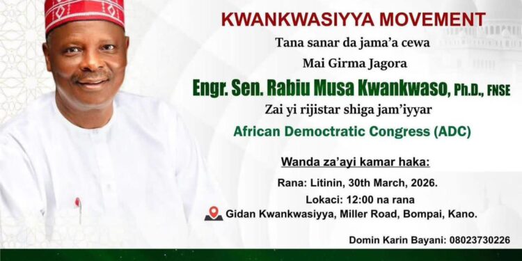 Breaking: Kwankwaso to join ADC on Monday