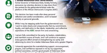 Bindow steps down as Adamawa ADC Governorship aspirant