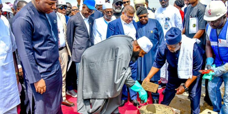 Minister of Steel Development, Prince Shuaibu Audu, joins Niger Governor Umar Bago, Power Minister Tegbe and Minister of State Industry Sen. Enoh to Perform Groundbreaking of 200MW Solar Power Project for Abuja Steel Mills