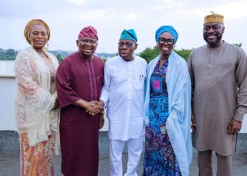 Softening the Gateway Titans: X-raying Senator Yayi’s big day with Obasanjo, Amosun
