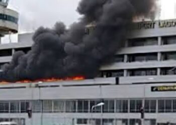 JUST IN: Fire breaks out at Lagos airport Terminal 2