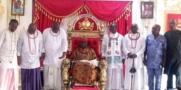 2027: NDP candidate Dr. Mulade receives royal blessing from Pere of Ogbe-Ijoh
